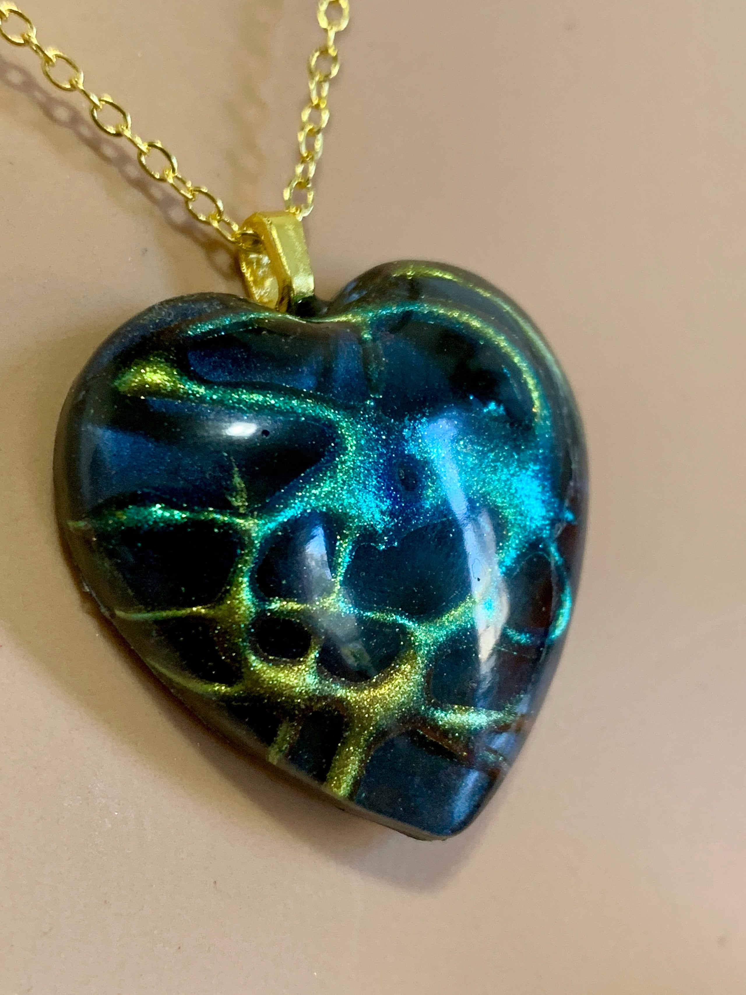 Custom Made 3D Organic Resin Necklaces