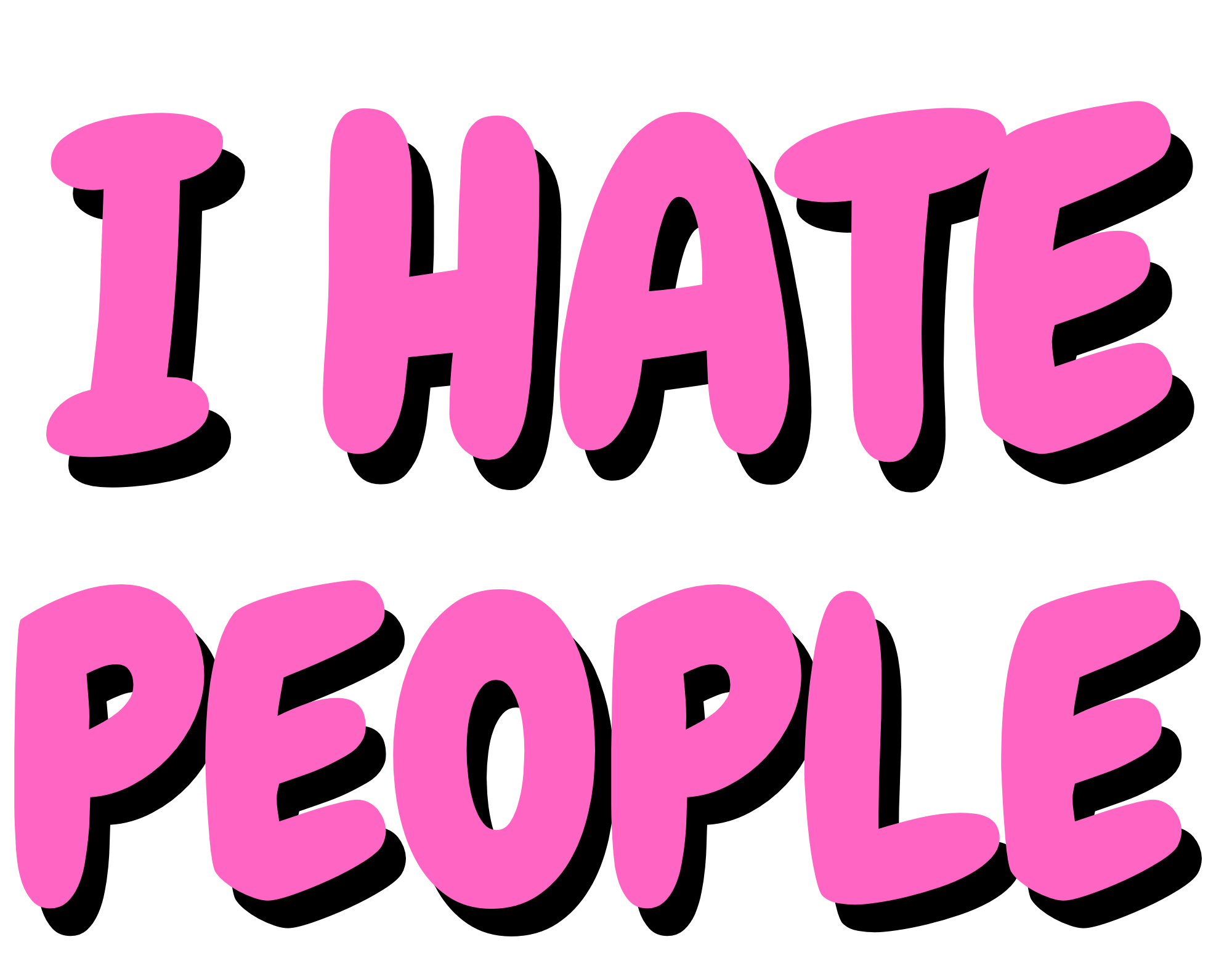 I hate people sequin pillow best sale
